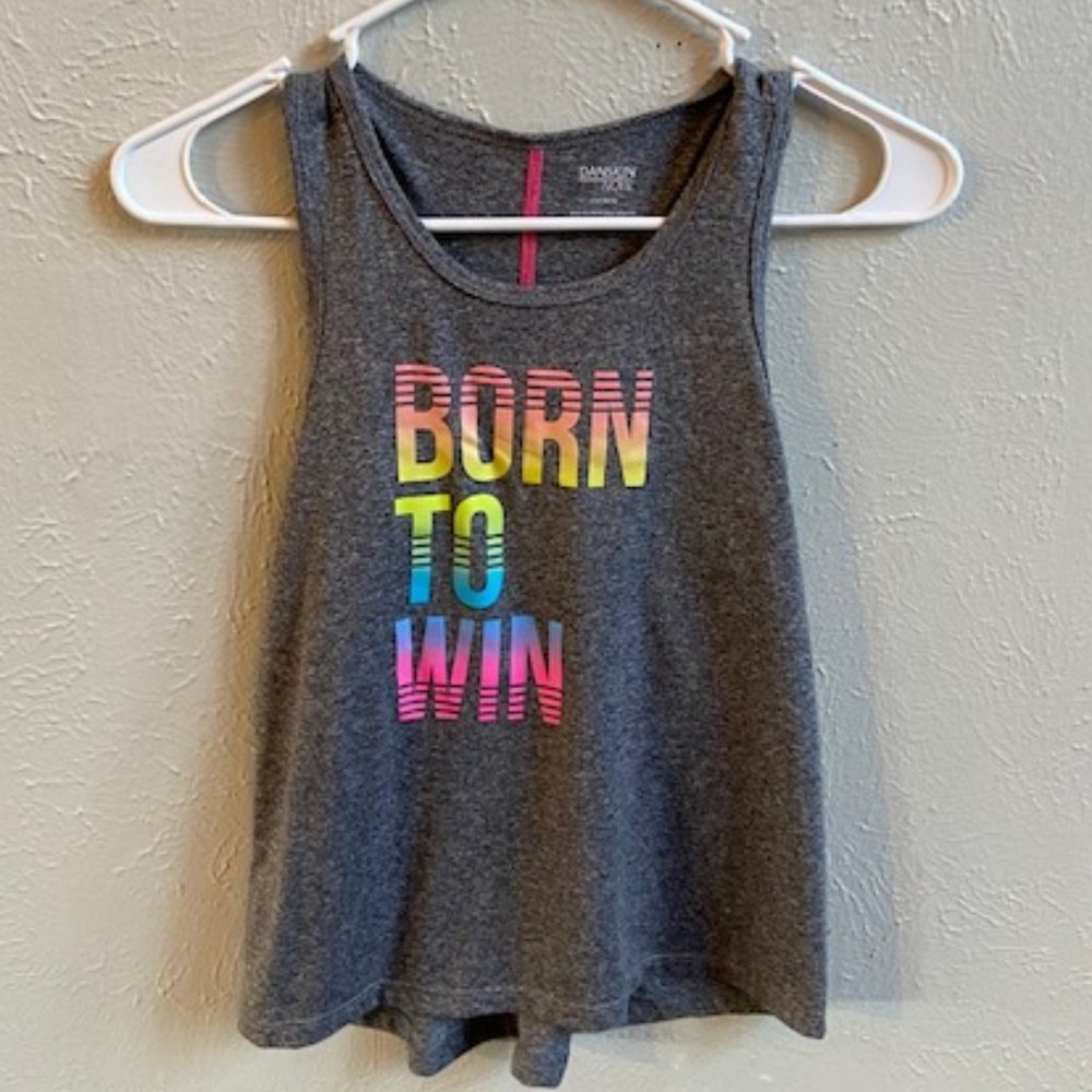 Gray Kids Athletic Tank Top